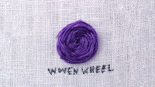 How to do a Woven Wheel Stitch [upl. by Littman]