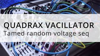 Intellijel Quadrax vacillator as a 🎷random 🎷sequence 🎷generator [upl. by Acysej]