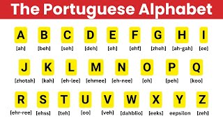 Portuguese Alphabet Pronunciation [upl. by Gerty92]