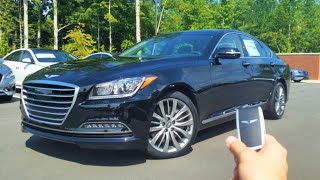 2017 Genesis G80 50 Ultimate Start Up Exhaust Test Drive and Review [upl. by Aicenra]