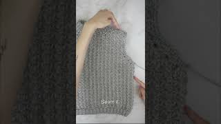 How to Crochet a Sweater Vest in 5 Easy Steps [upl. by Yerac239]