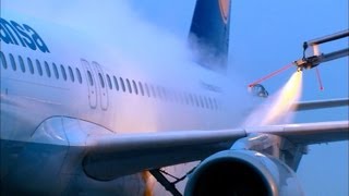 Aircraft DeIcing  Close Up Details HD [upl. by Baal]