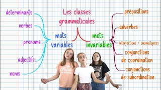 Les classes grammaticales  Rapépratiques  Français  prod  Lony [upl. by Ardnala]