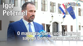 Peternel O malverzacijama uoči izbornog sabora Domovinskog pokreta [upl. by Madelene921]