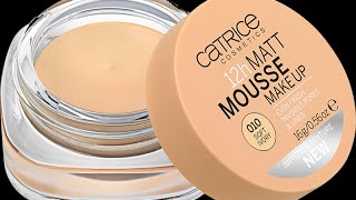 Catrice 12h Matt Mousse makeup REVIEW [upl. by Cocke845]