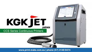 PrintMate Australia KGK Japan Continuous Inkjet Printer [upl. by Rosamond]