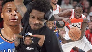 LOOKS LIKE WE’RE GOING HOME 04 THUNDER vs TRAIL BLAZERS GAME 1 amp 2 NBA PLAYOFFS HIGHLIGHTS [upl. by Langley]