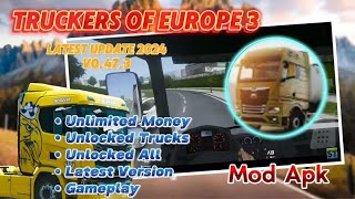 Truckers of Europe 3 Mod Apk v0473 TERBARU  Unlimited Money Unlocked Trucks  Latest Update [upl. by Amelita]