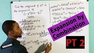 How to find coefficient in binomial expansion using combination method PT 2 [upl. by Ritz102]