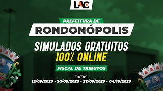 Prefeitura de Rondonópolis  Simulados [upl. by Ahsik]