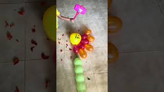 Pop balloonPopping flower balloonsshorts [upl. by Haridan]