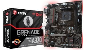 MSI introduced A320 Grenade Socket AM4 MicroATX card for AMD Ryzen Price from 75 [upl. by Alletniuq335]