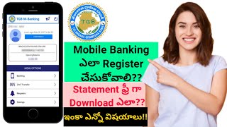 How To Register TGB Mobile Banking  MPin  TPin  Download Statement  Mini Statement  SriStories [upl. by Akinna522]