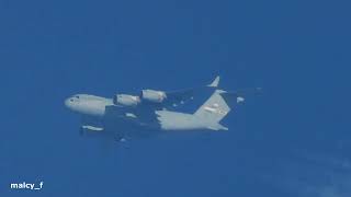 Zooming in on USAF C17 Globemaster with nikon P1000 [upl. by Niddala]