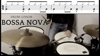 Bossa Nova Drum Lesson [upl. by Frannie]