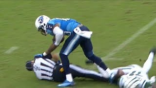 NFL Referees Getting Hit Compilation [upl. by Ellehcrad835]