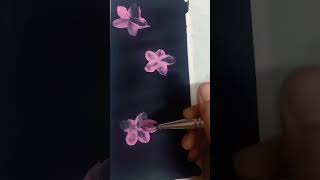 floral painting 🎨🖌️ design subscribe to artistic Vibes [upl. by Llib]