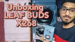 Unboxing earbuds LEAF BUDS X268 Mritunjay Mishra [upl. by Schaper245]