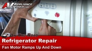 GE Refrigerator Repair  Fan Motor Ramps Up and Down  Main Board [upl. by Immanuel]