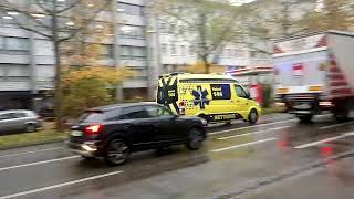 Rettungsdienst unterwegs Basel City Schweiz Ambulance Einsatzfahrt cisgis [upl. by Donni909]