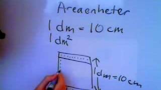 Matematik 1a 1b 1c A Geometri Areaenheterwmv [upl. by Ahsieyk]