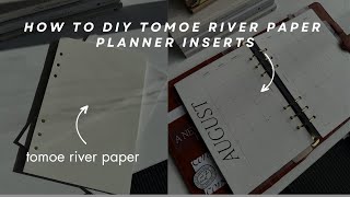 How to Print on Tomoe River Paper Planner RefillsInserts  StepbyStep Guide  DIY [upl. by Edrea]