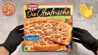 Eating DrOetker Die Ofenfrische Tuna Pizza No Talking [upl. by Tenom798]