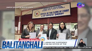 Quo Warranto Petition laban kay suspended Mayor Alice Guo inihain na  Balitanghali [upl. by Butterfield]