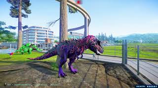 Rexy x Giganotosaurus x Vastatosaurus Rex x Carnotaurus  BATTLE ROYALE  Who Will Be King Godziila [upl. by Mahtal]