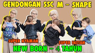 GENDONGAN BAYI NEW BORN SSC MSHAPE BY NANA OPTIMA FT MAXIMA BABY CARRIER [upl. by Namie]