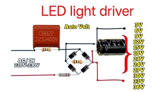 auto volt convert 220V ac to DC 3V 6V 9V 12V 15V 24V  DC led driver [upl. by Roxie]