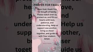 PRAYER FOR FAMILY 🙏✝️🙏youtubeshorts prayershortsfamilyprayer [upl. by Gar]