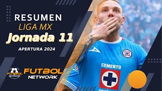 RESUMEN LIGA MX Jornada 11 Apertura 2024 Cruz Azul Imparable Chivas pierde el clasico tapatio [upl. by Ragas]