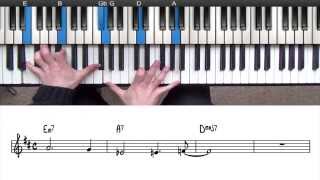 Major 251 Progression Explained  Jazz Piano Lesson [upl. by Wobniar875]