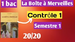 Contrôle 1 semestre 1 français 1bac [upl. by Remlap]