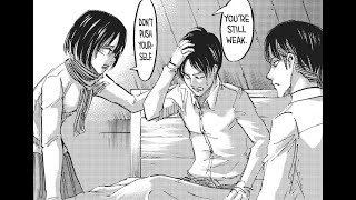 How Hanges experiments went  Mikasa taking care of Eren nonanimated scene [upl. by Siloum]