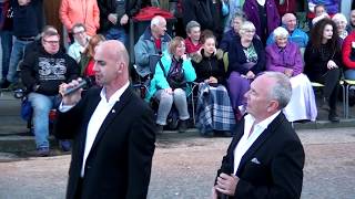 Kirkcudbright Floodlit Tattoo 2018 male Singers Voce [upl. by Roxie]