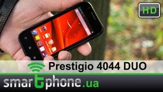 Prestigio MultiPhone 4044 DUO  Обзор бюджетного смартфона [upl. by Htenay]