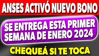 SE ACTIVÓ un NUEVO BONO para la primer semana de ENERO Chequeá si te toca ✅ [upl. by Howes]