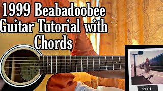 Beabadoobee  1999  Guitar Tutorial with Chords How to play [upl. by Curley]