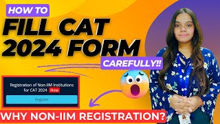 CAT 2024 Registration 🔥🔥  What is NONIIM CAT Registration StepbyStep Guide 📝 cat2024 iim [upl. by Nonnahs]