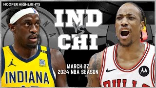 Indiana Pacers vs Chicago Bulls Full Game Highlights  Mar 27  2024 NBA Season [upl. by Sheela]