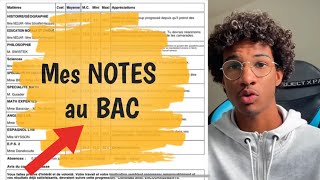 BAC  MES NOTES et ma MENTION au BAC [upl. by Llehsim]