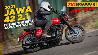 Jawa 42 21 First Ride Review  The BEST Jawa on sale [upl. by Modestine837]