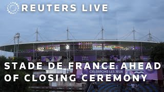 LIVE A view of Paris Stade de France ahead of Olympics closing ceremony [upl. by Kamila]