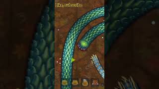 Blue snakeRed yellow and pink blue snakes 🐍 trapped circle gaming short videos [upl. by Eylloh934]