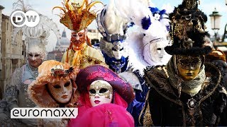 Carnival in Venice Italy  Carnival 2019  Costume Contest [upl. by Kcirredal]