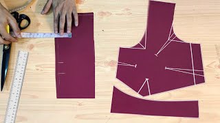 Blouse cutting Easy Method step by step full tutorial [upl. by Higley]