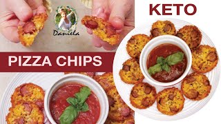 Keto Pizza Chips easy recipe with just 2 ingredients  Pizza Chips rețetă simplă cu 2 ingrediente [upl. by Akinom]