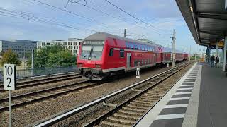 DBAG 147 007 with passenger train towards Berlin HBF [upl. by Diantha]